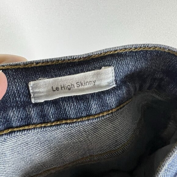 FRAME Le High Skinny Jeans Women’s Size 29 Medium Dark Wash Stretch Denim - Picture 8 of 10